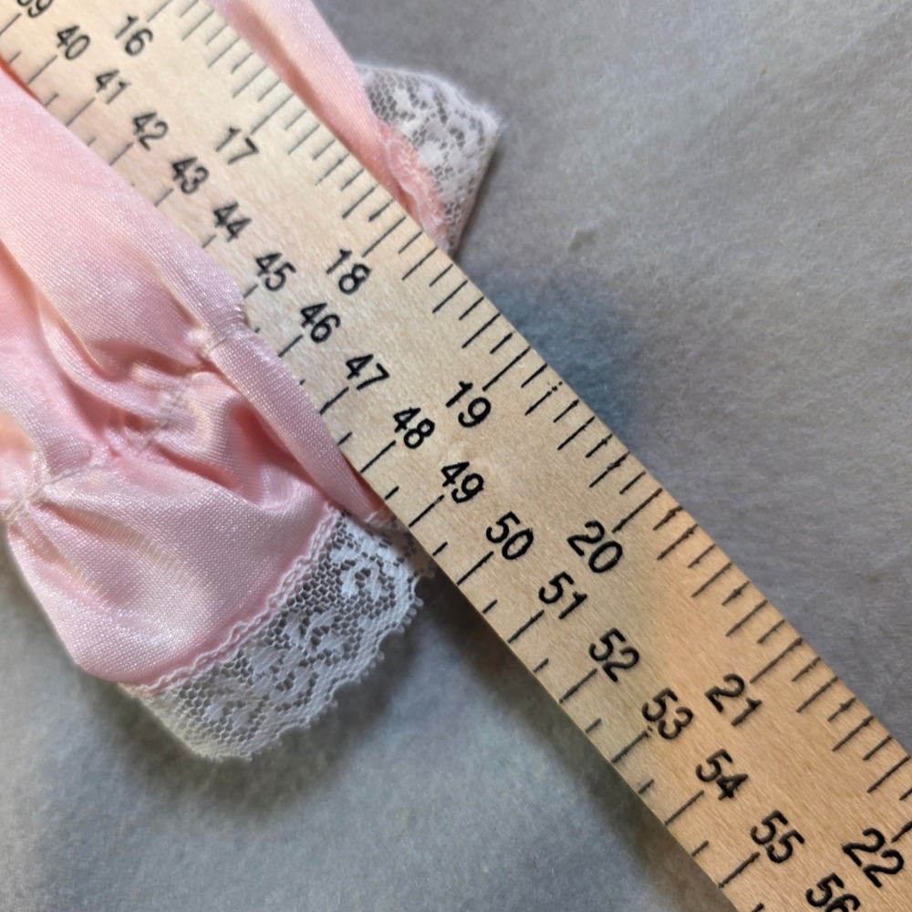 Vintage Ballet New York Pink Embroidered Lace Nightgown Long Sleeve Distressed - Picture 5 of 7